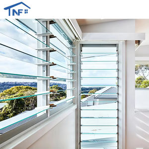 كوة عمياء من سبائك الألومنيوم للفيلا نافذة مصراع مقاوم لأشعة الشمس - Product Image 2