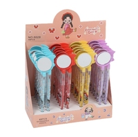 Crayon sans taille-crayon avec gomme et peigne miroir pour les élèves du primaire. Pointe de stylo réutilisable.