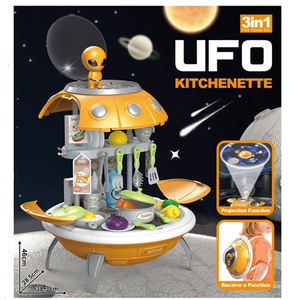 Ensemble de jouets d'imitation 3 en 1 UFO Supermarché Cuisine 	 Ensemble de jouets à crème glacée - Product Image 2