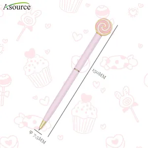 Pen With Topper New Arrival Novelty Gift Pen Cute Pen With Lollipop Topper