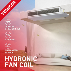 Khách sạn nước dựa trên ducted loại fancoil ngang giấu fcu đơn vị cuộn dây quạt để sưởi ấm và làm mát với bơm nhiệt - Product Image 2