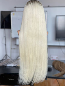 Cheveux vierges européens humains couleur naturelle Lace Front perruque sans colle pour dentelle transparente HD 13x5 Patch longue longueur femmes - Product Image 4