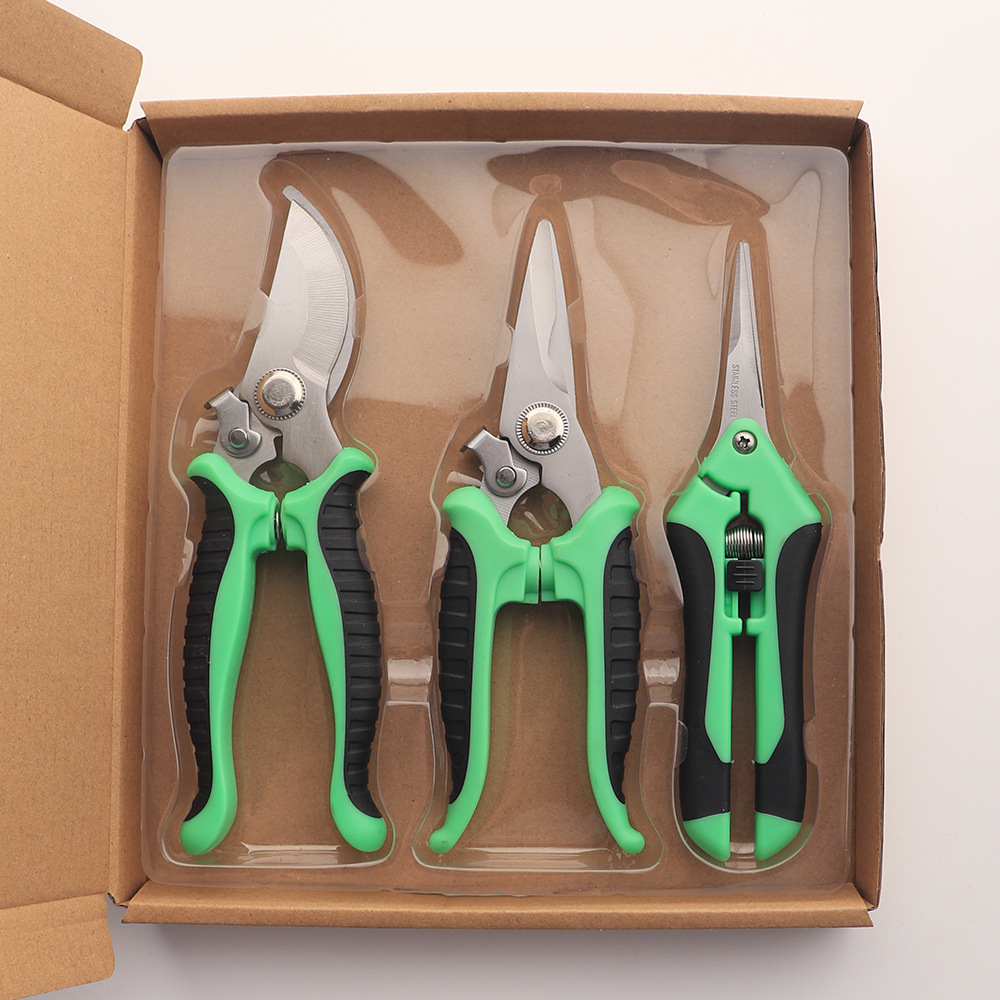 3-piece set green-black
