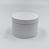 # New Arrival # Trending White Coated Herb Grinder Plate 4 Layers 63mm Smoking Grinders Dry Spice Crusher in Ceramic White Color