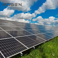 Système solaire photovoltaïque triphasé Rosen sur réseau 100 kW 150 kW, kit complet de panneaux solaires, onduleur et accessoires de montage