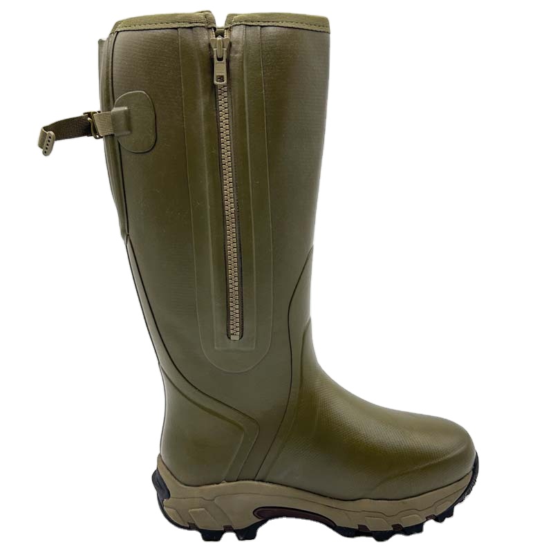 Individuelle hochwertige Wellington-Stiefel aus Kautschuk mit Neoprenfutter Jagdstiefel