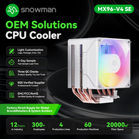 Refroidisseur CPU noir 90 mm ITX Mini Build en cuivre et aluminium pour revendeurs de petites entreprises avec CE FCC RoHS, fournisseur Alibaba Gold 4 ans