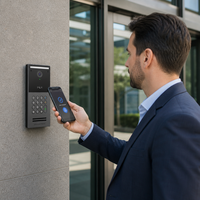Estación de Videoportero SIP Grandstream GDS3725, Intercomunicador IP HD, Lector de Tarjetas IC/ID/NFC, IA, ISP, PoE, Control de Acceso, Cámara de Seguridad