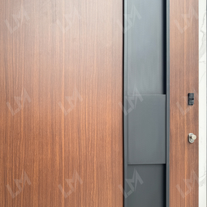 <span class=keywords><strong>Maison</strong></span> personnalisée de luxe au design britannique Portes extérieures extérieures en bois insérées Porte d'<span class=keywords><strong>entrée</strong></span> principale moderne Pivot en bois de 1470mm - Product Image 3