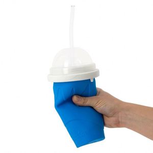 Quick-frozen Eco-friendly Double Layer Silicone Slushy Ice <b>Cream</b> <b>Maker</b> Squeeze Novelty Slush Cooling Cup - Product Image 1