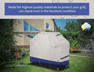 Housse de <span class=keywords><strong>barbecue</strong></span> à gaz antiadhésive 600D étanche à la poussière et robuste pour <span class=keywords><strong>Weber</strong></span>, Brinkmann, Char Broil - Product Image 6