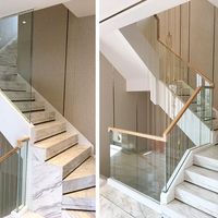 DAIYA escaliers en granit avec carreaux de marbre pour les escaliers en marbre design
