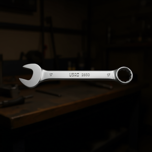 Usag 2850 Combination Wrench <b>17mm</b> Metric Open End And Box <b>Spanner</b> Tool - Product Image 3