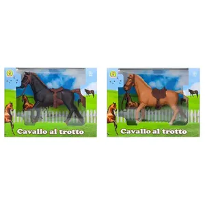 Caballo de juguete con silla de montar y brida para la diversión de los niños - Product Image 3