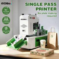 Imprimante portable haute vitesse multi-couleurs Goosam A3 pour sacs en papier, serviettes en papier kraft, avec personnalisation du logo