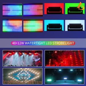 Luz Estroboscópica LED RGBW Profesional AICPOSE, Resistente al Agua, para Festivales y Fiestas, DMX512, para Exteriores - Product Image 4
