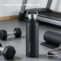 Bouteilles d'eau isothermes réutilisables en acier inoxydable 304, 32 oz, gourdes de sport en métal à double paroi, 100 % étanches