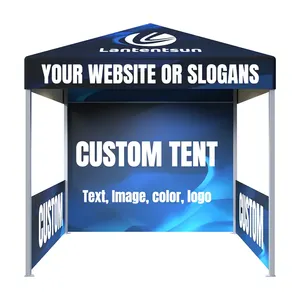 10X10 Custom Logo Aluminum Frame Pop Up Canopy Tent Outdoor Display Tents Advertising Tent