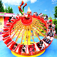 Manèges personnalisés à sensations fortes, équipement d'amusement familial, carrousel rotatif Ballerina Fire Phoenix, Flying Disco Spinner