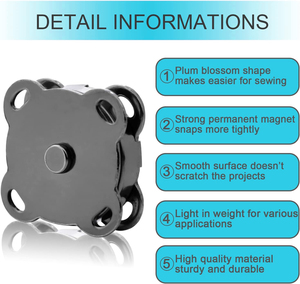 חזק הצמד הצמד מגנטי לחצני הצמד 14 מ "מ/18 מ" מ לחומרה סוג לחצן עשוי סגסוגת אבץ עבור שקיות - Product Image 4