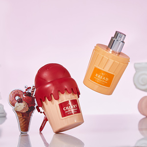 <span class=keywords><strong>Perfume</strong></span> al por mayor de marca privada de 50ml con aroma a cereza, fresa, chocolate y pan, con llavero Kawaii, en spray, con aroma a helado. - Product Image 2