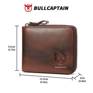 BULLCAPTAIN Slim <b>Wallet</b> for Men <b>RFID</b> <b>Blocking</b> Money Clip, Minimalist Front Pocket Credit Card Holder Genuine Leather <b>Wallet</b> - Product Image 6