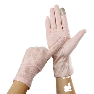 Gants de protection solaire <span class=keywords><strong>UV</strong></span> UPF 50+ pour femmes, en coton et dentelle, pour le sport, la conduite en extérieur, l'été, avec effet rafraîchissant et compatibles écran tactile - Product Image 6