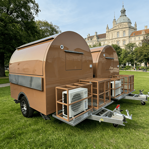 Carrito de Bar Móvil, Remolque de Café, Remolque de Comida con Cocina Completa, Carrito de Venta de Hot Dogs, Camión de Helados Móvil, Camión de Comida Callejera - Product Image 5