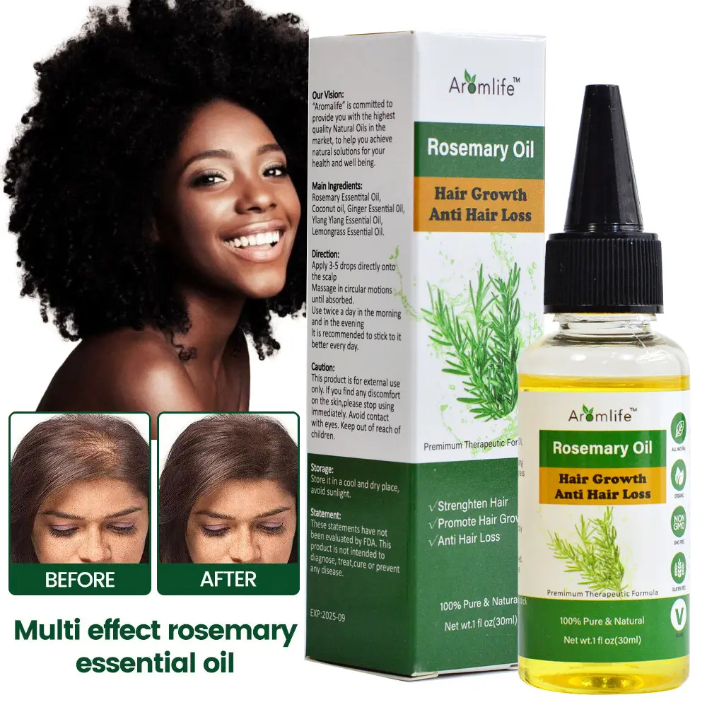 Chinaherbs rosemary oil hair growth fast for indian black women ginger hair growth Essential Oils anti hair loss private label