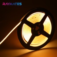 Raymates Flex, bande LED COB à découpe libre, émission lumineuse uniforme, personnalisable, 480 LED, 24 V, 0 mm, pour éclairage décoratif