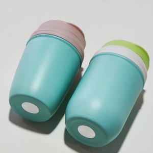 Cangkir Tumbler kopi termos bersegel vakum dapat digunakan kembali cangkir perjalanan baja tahan karat Mug termal - Product Image 2
