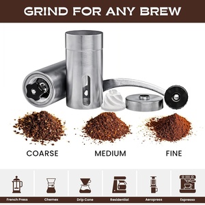 Molinillo de Café Manual de Acero Inoxidable 304, Portátil, con Muela de Cerámica Resistente, Fácil de Usar, para el Hogar y para Acampar - Product Image 5