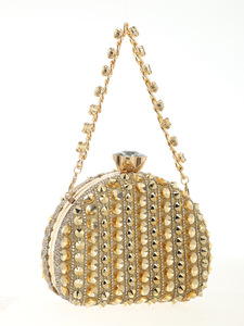 Factory Direct Women's Classic Diamond <b>Evening</b> Clutch Handbag One-Shoulder Crossbody Banquet Chain Magnetic Closure Fashionable - Product Image 3