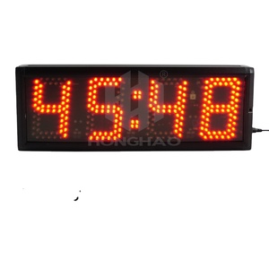 हैंगझोओ 5 इंच प्रोग्राम योग्य उलटी गिनती का नेतृत्व लाल एल्यूमीनियम मिश्र धातु फ्रेम दीवार घड़ी - Product Image 2