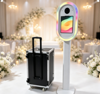 Coque de photomaton pour iPad DSLR avec support d'imprimante, kiosque à selfies pour fêtes