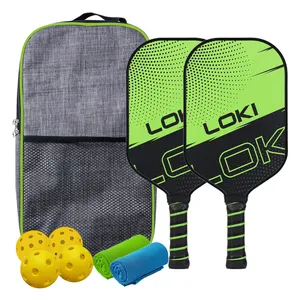 Loki Pickleball Paddle Set Of 2 Racket OEM/ODM High Quality Carbon Fiber Material Usapa Pickle Ball Paddles Custom