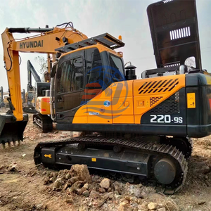 Excavadora de orugas usada de 22 toneladas Hyundai 220-9 220-9S excavadora de segunda mano con orugas mediana usada Hyundai 220 215 225 a la venta - Product Image 1