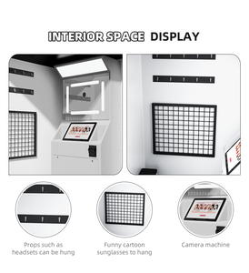 JLJ bilik foto layar sentuh 21.5 inci instan, Stan foto dslr, booth foto otomatis dengan kamera dan printer - Product Image 3
