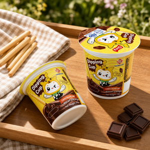Palitos de Galleta para Bañar en <span class=keywords><strong>Chocolate</strong></span> Halal, en Vasitos Individuales, Bocadillos Crujientes, Venta al Por Mayor - Product Image 1