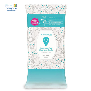 OEM/ODM Hygiène de la santé des femmes Lingettes intimes féminines PH Balance Sans parfum Nettoyant de la vulve Aloe Vera Non irritant - Product Image 1