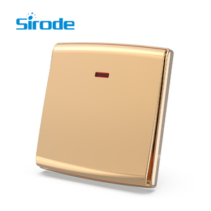 Sirode S2 Series British Standard Modern Gold Color Luxury 3 Gang 1 Way Electric Wall <strong>Light</strong> Switches and <strong>Sockets</strong> for Home - Product Image 4