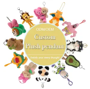 Custom Plush Toy Stuffed Animal Custom Mini10cm Animal Body Anime Character Plush Kpop Doll Keychain Decoration Pendant