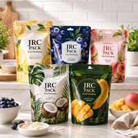 Sacs en plastique Mylar de qualité alimentaire personnalisés en gros, pour emballages de collations, mangues séchées, fruits secs, sachets debout, emballages de nourriture sèche