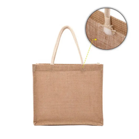 Sac fourre-tout en jute écologique imprimé logo personnalisé à prix abordables sac fourre-tout écologique pliable et imperméable à l'eau de poche Vente en gros