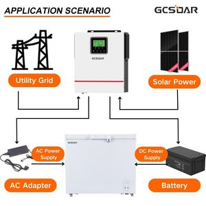 Sistema Completo GCSOAR, Batería Solar de 500W, Refrigerador de 208L, Precio Bajo, Venta al Por Mayor, Personalizado, Profesional - Product Image 2