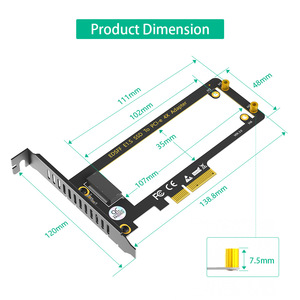 Tarjeta adaptadora EDSFF E1S SSD a <span class=keywords><strong>PCI</strong></span>-e 4X - Product Image 4