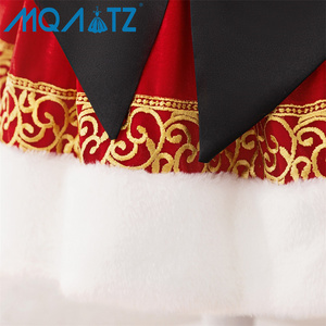 Vestido de Princesa Rojo con Lazo de Satén Floral para Niñas, Cuello Redondo, Formal, <span class=keywords><strong>Maxi</strong></span>, Traje de Fiesta Infantil con Apliques para la Temporada de Primavera - Product Image 4