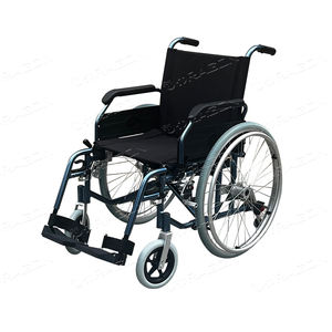 접이식 수동 휠체어 경량 알루미늄 합금 편안한 스포츠 휠체어 - Product Image 1