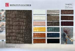 Chaussures et sacs personnalisés en cuir PU gaufré <span class=keywords><strong>crocodile</strong></span>, imperméables, écologiques, résistants à l'abrasion, couleurs personnalisées pour la décoration de meubles - Product Image 4