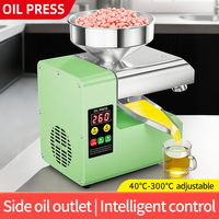 Extracteur d'huile domestique intelligent automatique R6S, multifonctionnel, vert, pour presser à froid et à chaud les noix, les graines, la noix de coco, l'huile d'olive, 3-6 kg/h